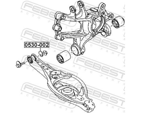 Caster Shim, axle beam, Image 3
