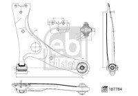Control arm, wheel suspension 187784 FEBI