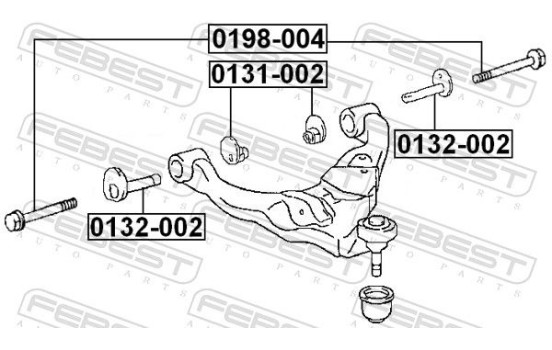 Fastening Bolts, control arm, Image 2