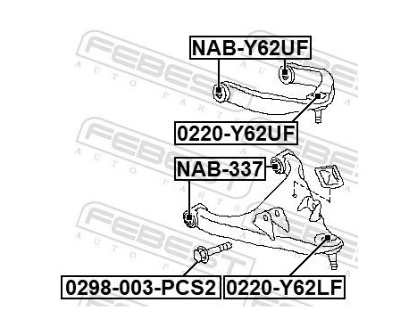 Fastening Bolts, control arm, Image 2