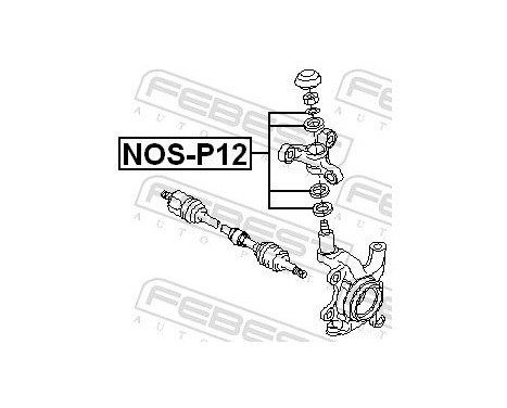 Repair Kit, stub axle, Image 2