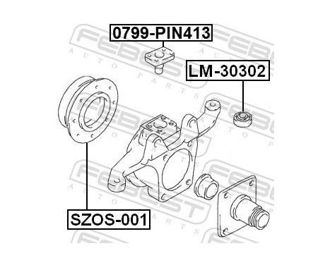 Repair Kit, stub axle