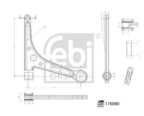 Track Control Arm 176880 FEBI, Image 2