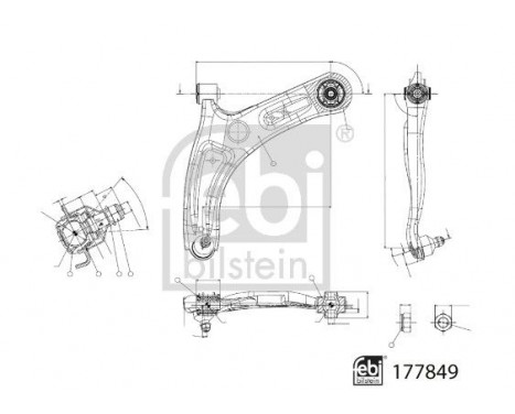 Track Control Arm 177849 FEBI