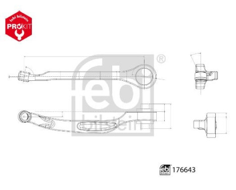 Track Control Arm ProKit 176643 FEBI, Image 3