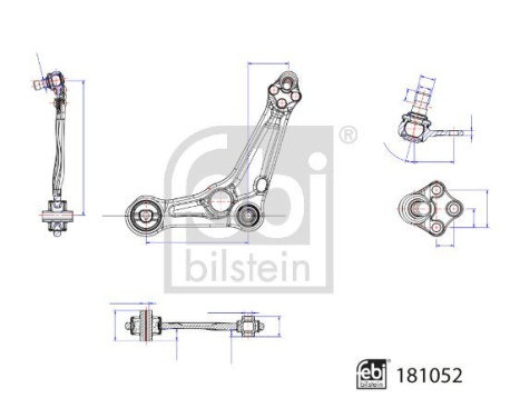 Wishbone, suspension 181052 FEBI, Image 2