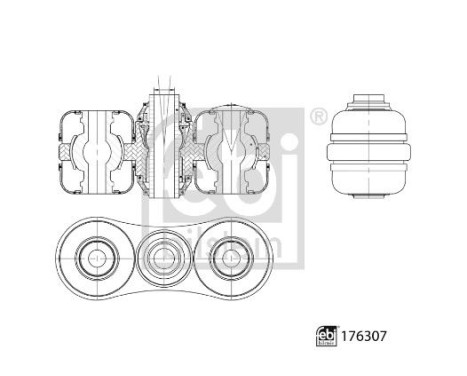 Wishbone, wheel suspension 176307 FEBI, Image 2