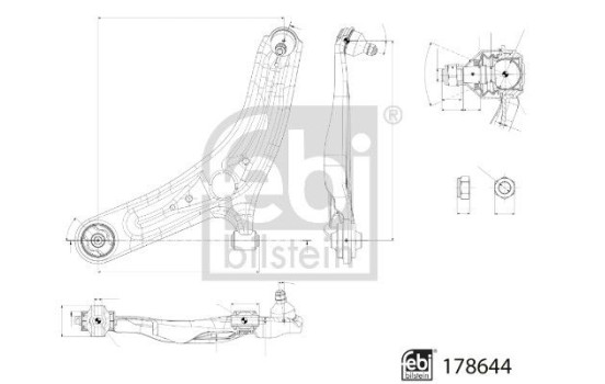 Wishbone, wheel suspension 178644 FEBI, Image 2