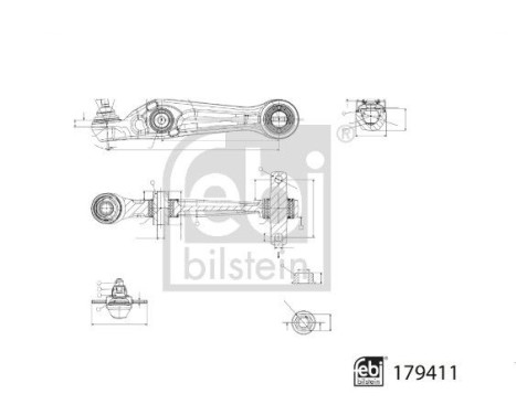 Wishbone, wheel suspension 179411 FEBI, Image 3