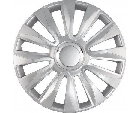 4-piece Hubcaps Avalone Pro 14-inch silver + chrome ring