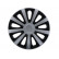 4-Piece Hubcaps Aviator Silver & Black 13''