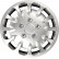 4-Piece Hubcaps Bolt NC Silver 16 inch