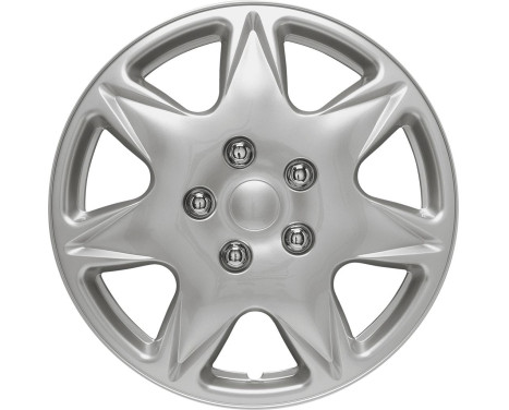 4-Piece Hubcaps California 16-inch silver