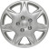 4-Piece Hubcaps California 16-inch silver