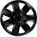 4-Piece Hubcaps Comfort Black 14 Inch