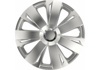 4-Piece Hubcaps Energy RC Silver 15 inch