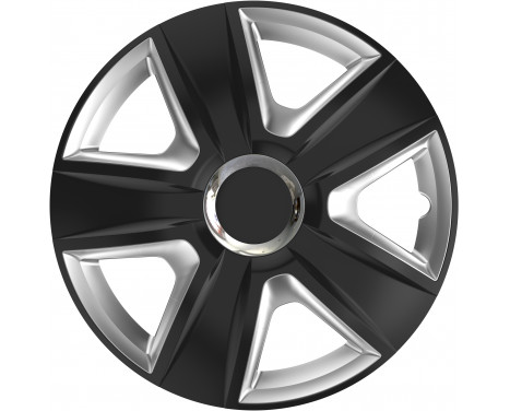 4-Piece Hubcaps Esprit RC Black & Silver 16 inch