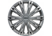 4-piece Hubcaps Giga 13-inch silver