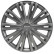 4-piece Hubcaps Giga 15-inch gun-metal