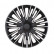 4-piece Hubcaps Jerez 14-inch silver / black