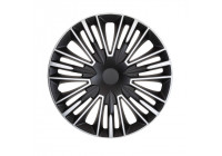 4-piece Hubcaps Jerez 15-inch silver / black