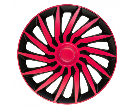 4-piece Hubcaps Kendo 13-inch black / pink