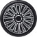 4-Piece Hubcaps LeMans 17-inch black / silver, Thumbnail 2