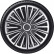 4-Piece Hubcaps Motion 13-inch silver / black, Thumbnail 2