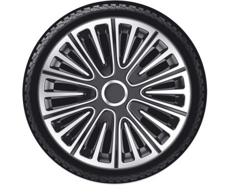 4-Piece Hubcaps Motion 16-inch silver / black, Image 2