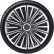 4-Piece Hubcaps Motion 16-inch silver / black, Thumbnail 2