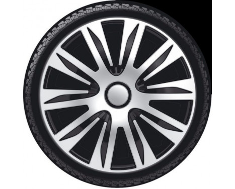 4-Piece Hubcaps Nardo 13-inch silver / black, Image 2