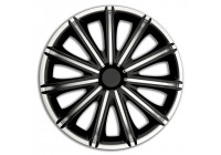 4-piece Hubcaps Nero 17-inch silver / black