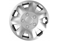 4-Piece Hubcaps Nova NC Silver 16 inch