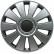 4-Piece Hubcaps Pennsylvania 14-inch silver / charcoal gray