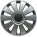 4-Piece Hubcaps Pennsylvania 16-inch silver / charcoal gray