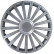 4-piece Hubcaps Radical 14-inch silver + chrome ring