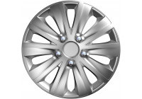 4-Piece Hubcaps rapide NC Silver 13 inch