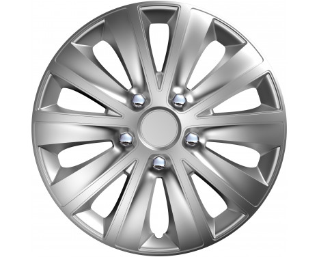 4-Piece Hubcaps rapide NC Silver 15 inch
