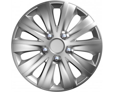 4-Piece Hubcaps rapide NC Silver 16 inch