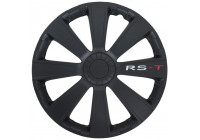 4-Piece Hubcaps RS-T 13-inch black