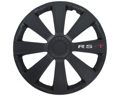 4-Piece Hubcaps RS-T 14-inch black