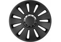 4-Piece Hubcaps Silverstone Pro 14-inch black