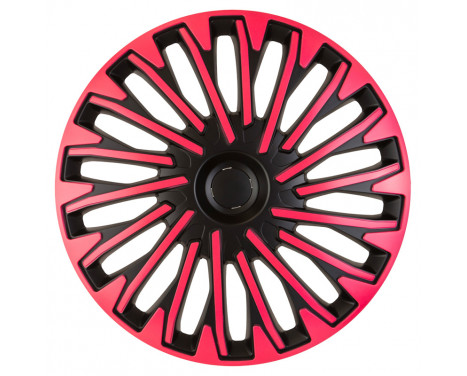 4-piece Hubcaps Soho 13-inch black / pink