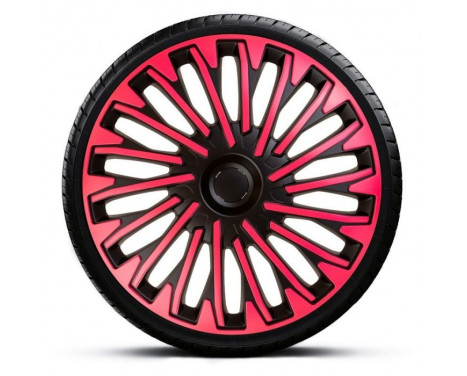 4-piece Hubcaps Soho 13-inch black / pink, Image 2