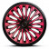4-piece Hubcaps Soho 13-inch black / pink, Thumbnail 2
