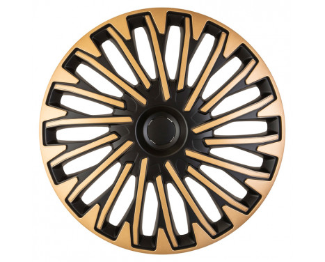 4-piece Hubcaps Soho 14-inch black / gold