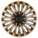 4-piece Hubcaps Soho 14-inch black / gold