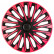 4-piece Hubcaps Soho 15-inch black / pink