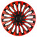 4-piece Hubcaps Soho 15-inch black / red