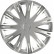 4-Piece Hubcaps Spark Silver 15 Inch